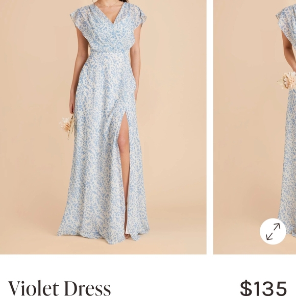 Birdy Grey Light Blue Floral Wedding Dress - Picture 3 of 10